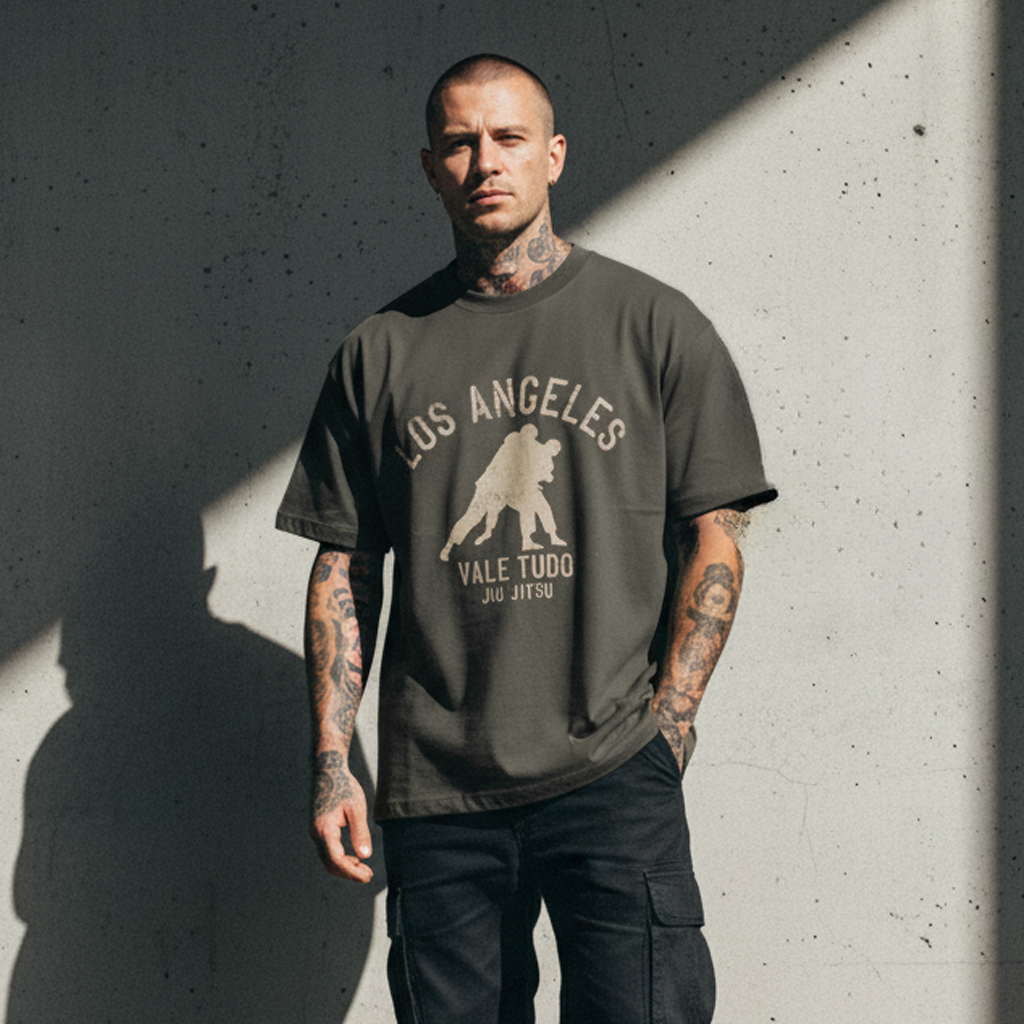 Los Angeles Vale Tudo Boxy T-Shirt - Vintage Black