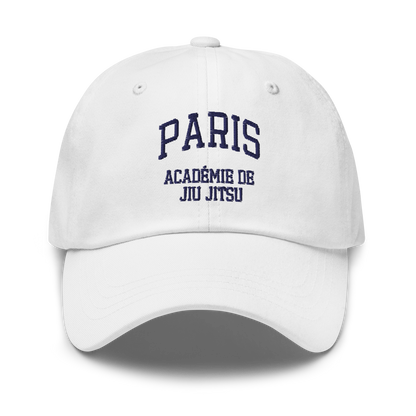 Paris Académie de Jiu Jitsu Dad Hat - White