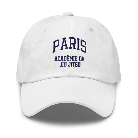 Paris Académie de Jiu Jitsu Dad Hat - White