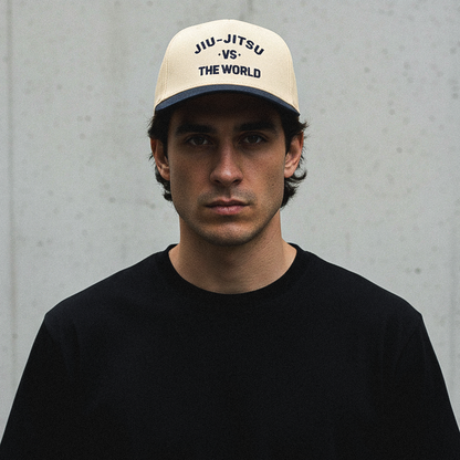 Jiu Jitsu Vs. The World 2-Tone 5-Panel Cap - Cream/Navy