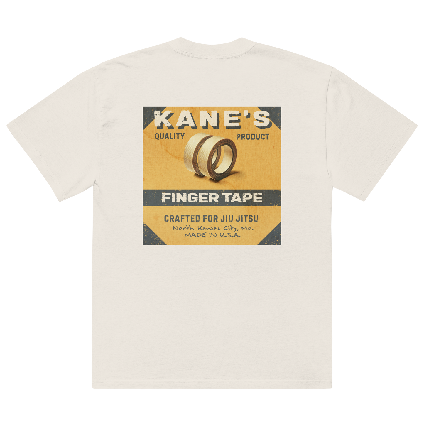 Kane's Vintage Finger Tape Oversized T-Shirt - Faded Stone