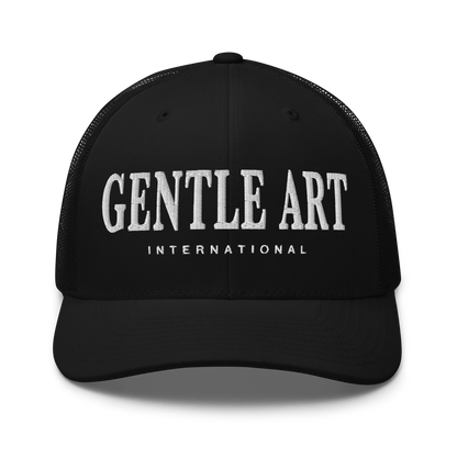 Gentle Art International Trucker Hat - Black/Black