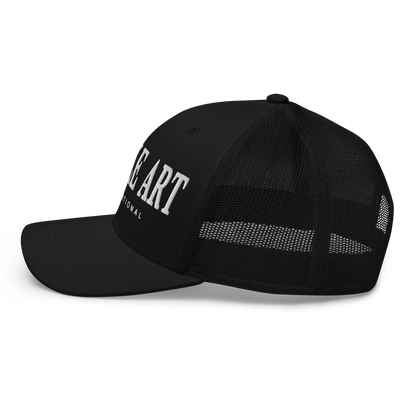 Gentle Art International Trucker Hat - Black/Black