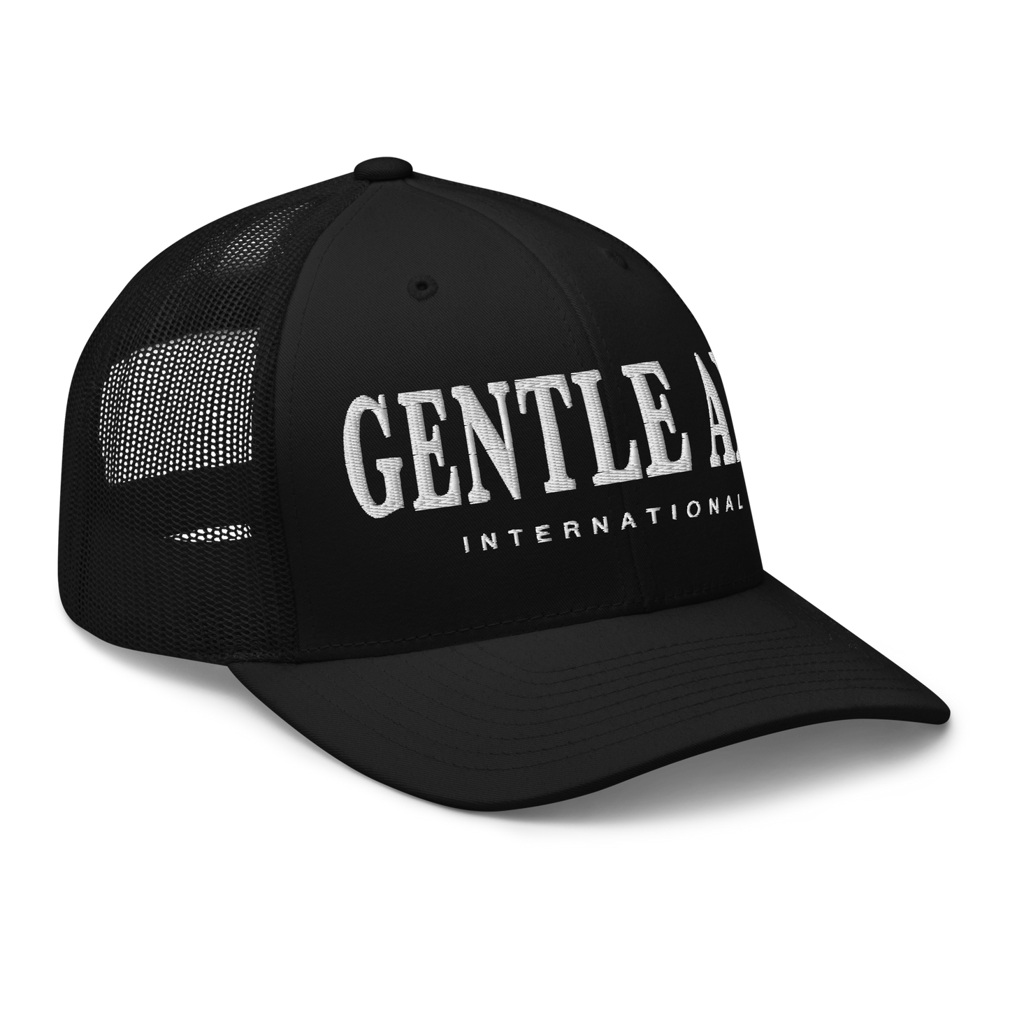 Gentle Art International Trucker Hat - Black/Black