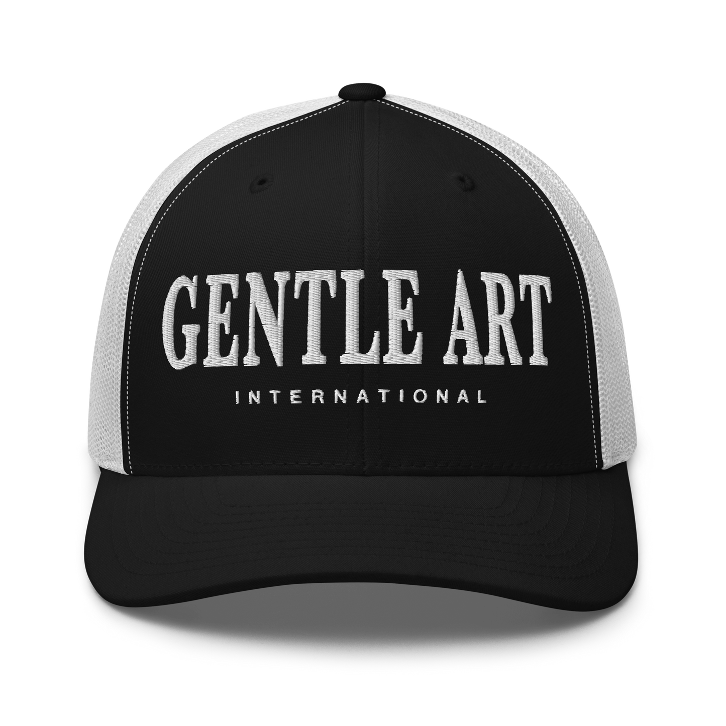 Gentle Art International Trucker Hat - Black/White