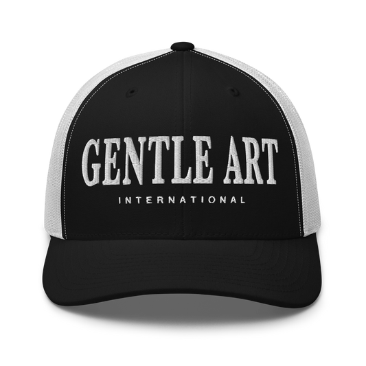 Gentle Art International Trucker Hat - Black/White