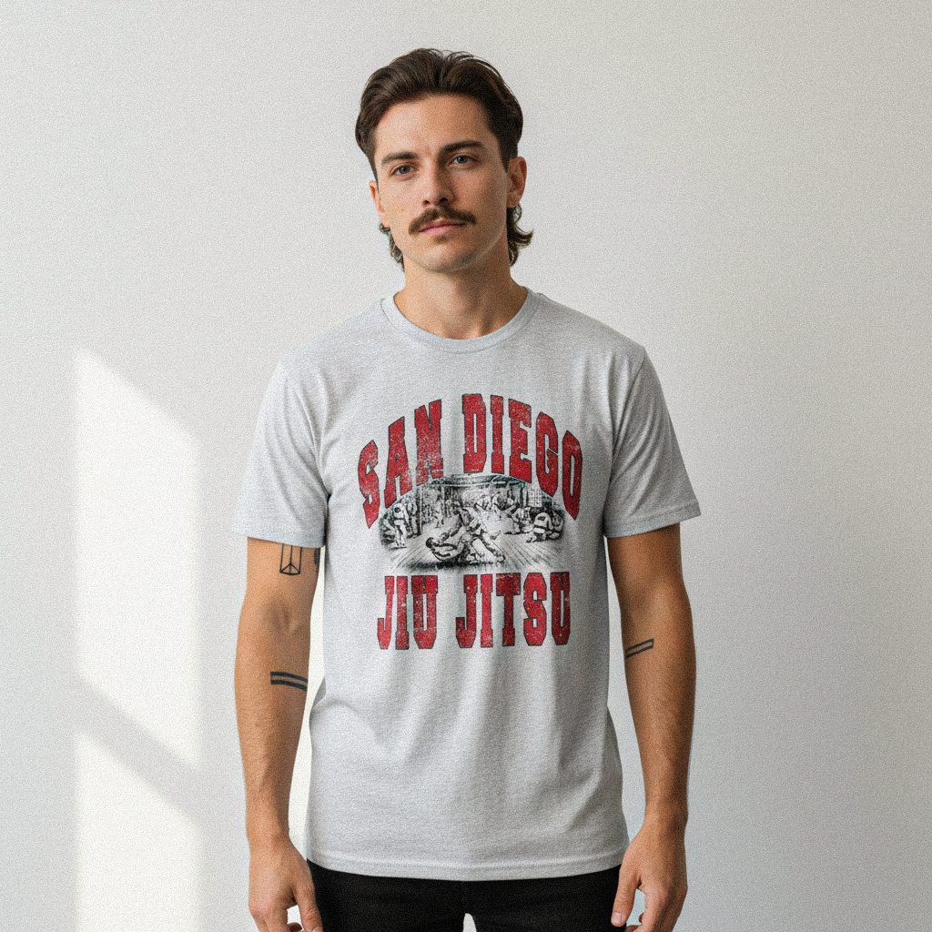 San Diego Jiu-Jitsu T-Shirt - Ash Grey