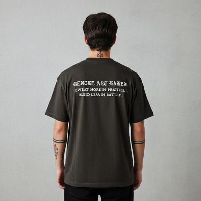 Sweat More, Bleed Less Boxy T-Shirt - Vintage Black