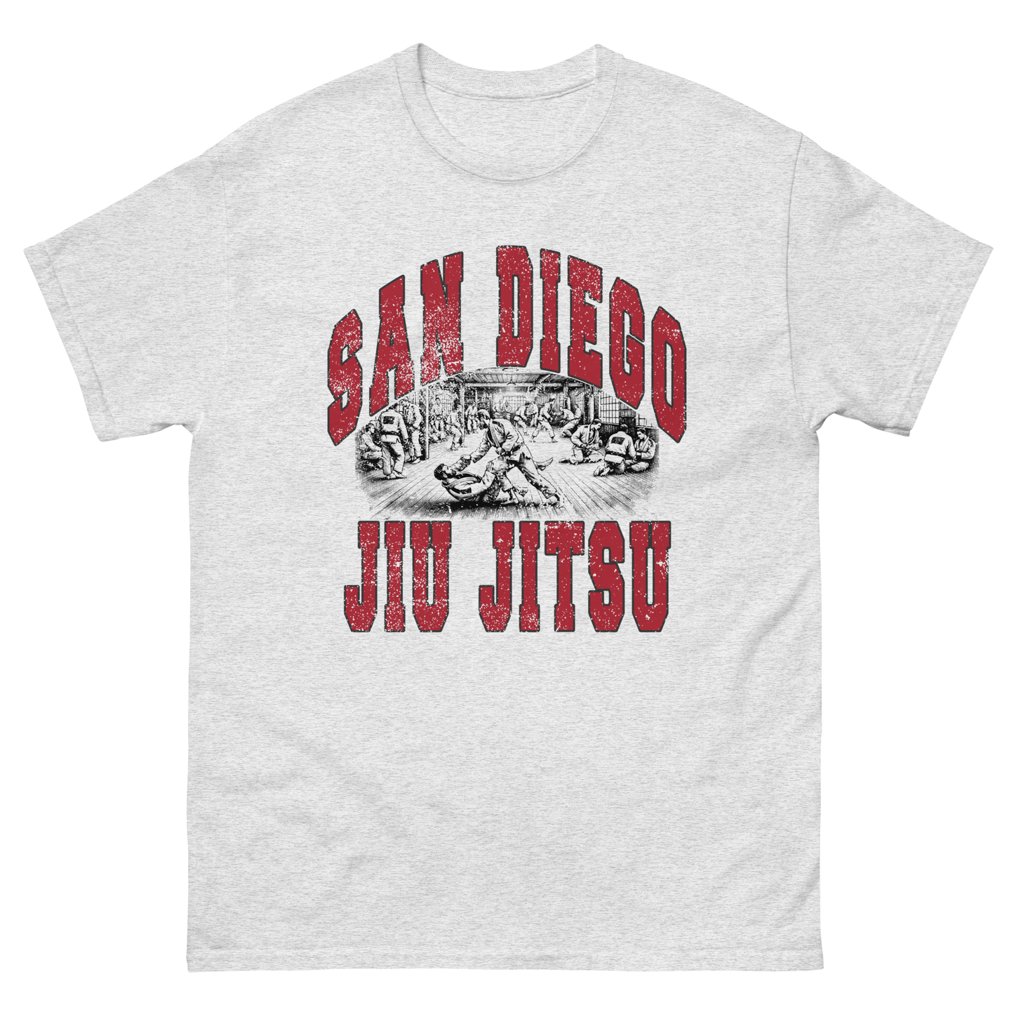 San Diego Jiu-Jitsu T-Shirt - Ash Grey