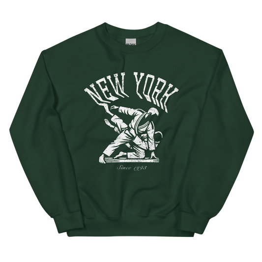 New York BJJ Crewneck - Forest Green