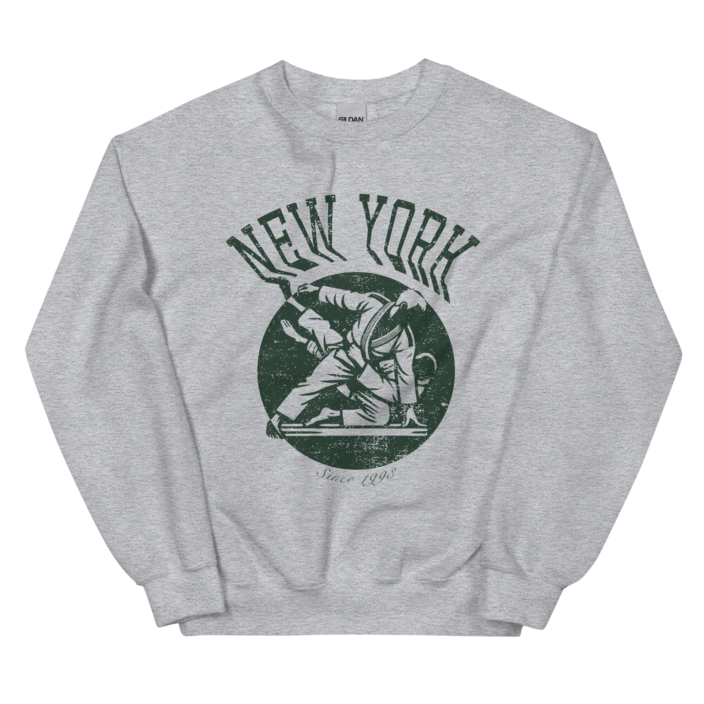 New York BJJ Crewneck - Sport Grey