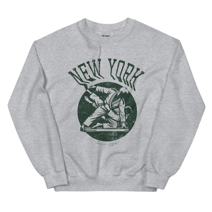 New York BJJ Crewneck - Sport Grey