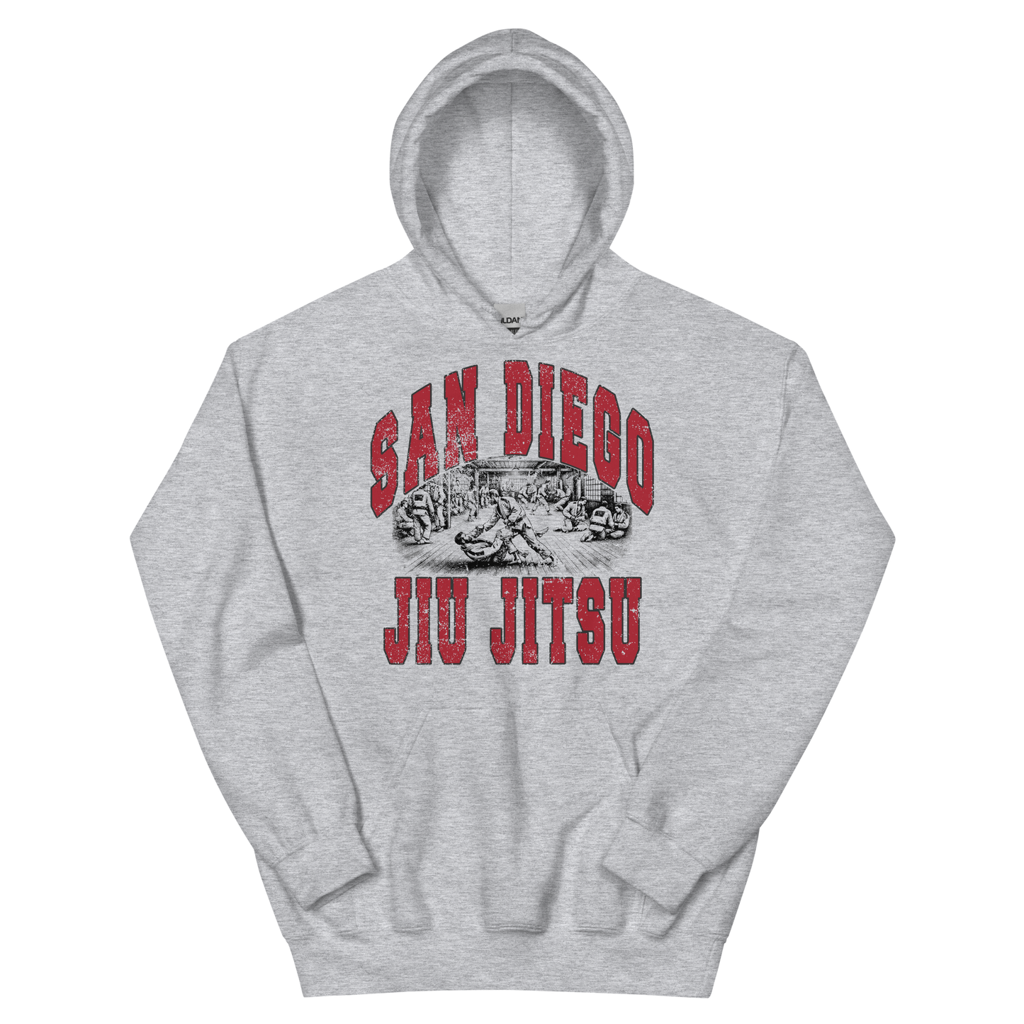 San Diego Jiu-Jitsu Hoodie - Sport Grey