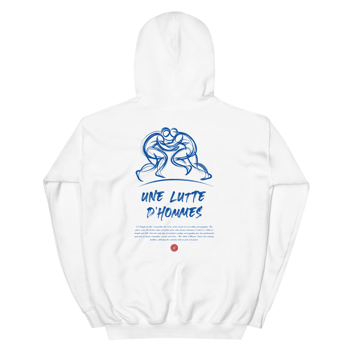 Une Lutte d'Hommes Artist Hoodie - White