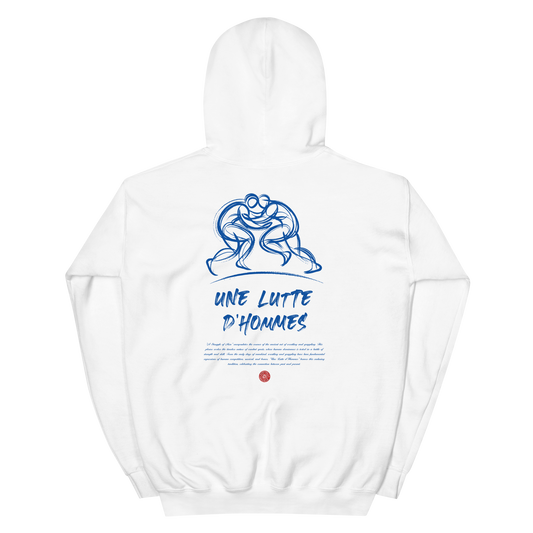 Une Lutte d'Hommes Artist Hoodie - White