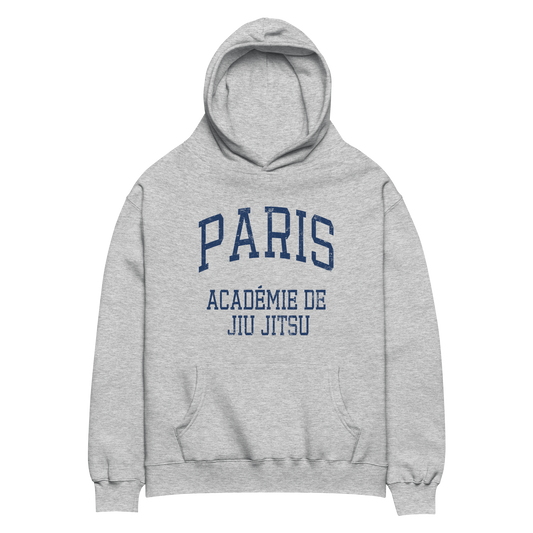 Paris Académie de Jiu Jitsu Hoodie - Heather Grey